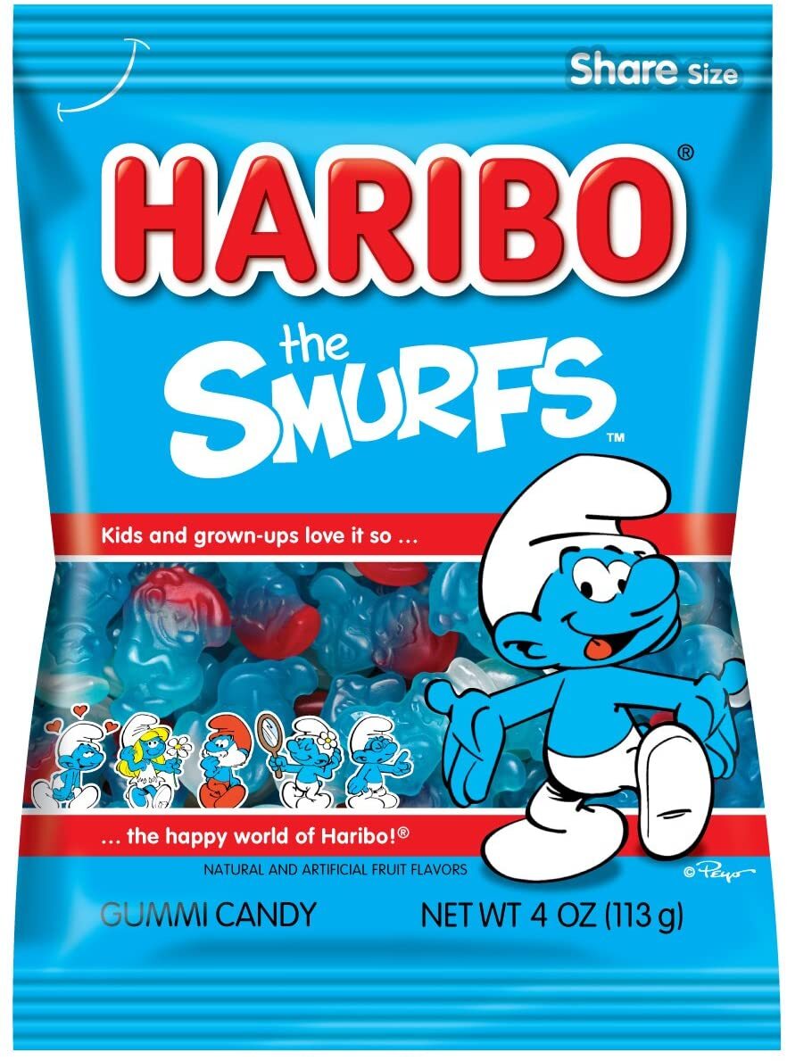 Haribo Smurfs | Tudors - phone 01753670131